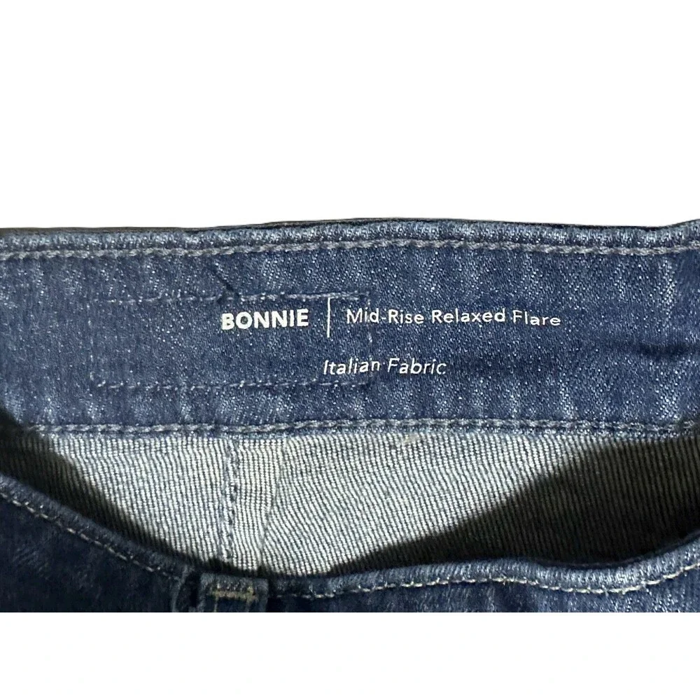 NEW AG Jeans Womens Size 29 Bonnie Mid Rise Cropped Bootcut Dark Wash Jeans $235